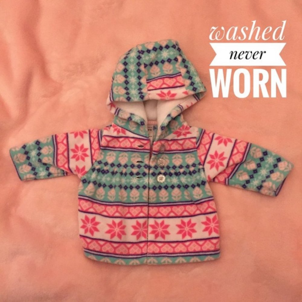 Carter’s newborn fleece sweatshirt